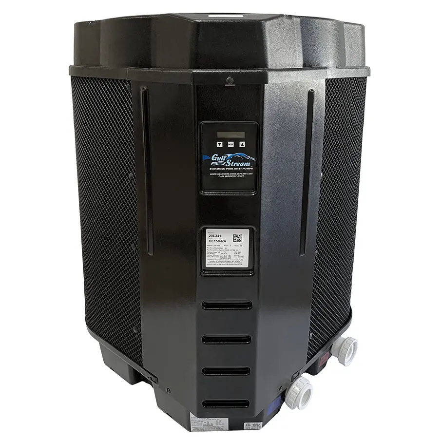 Image of the Top Rated GulfStream HE150RA electric pool heat pump from Pool Heater Direct.