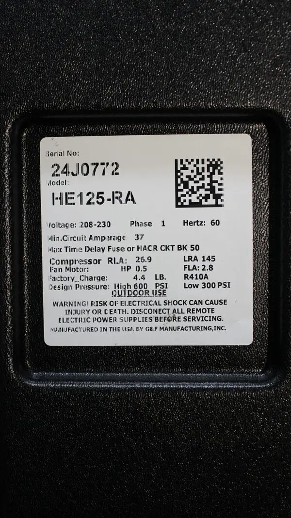 GulfStream HE125RA <br><h4>Pool & Spa Heater; 125,000 BTU Electric Heat Pump</h4> - Image 9